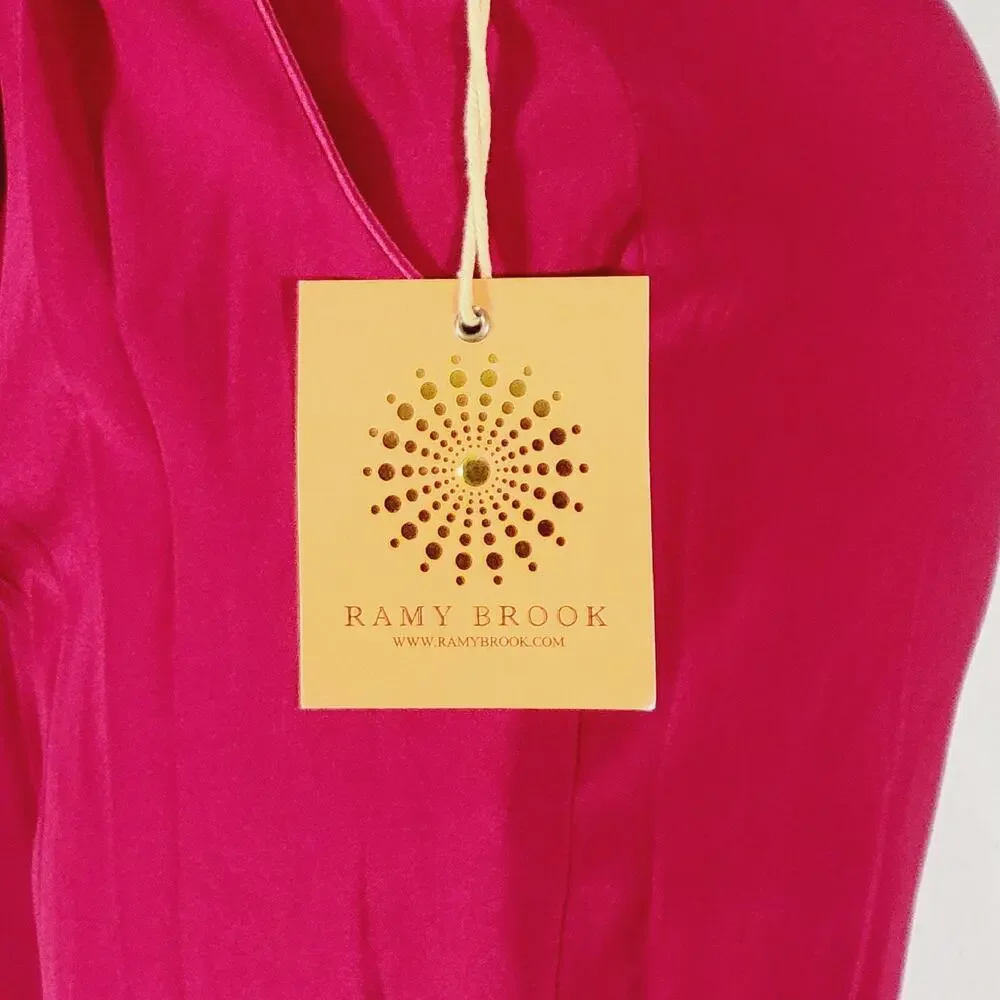 Ramy Brook Crop Jogger Pants Women's Chili XS Drawstring New